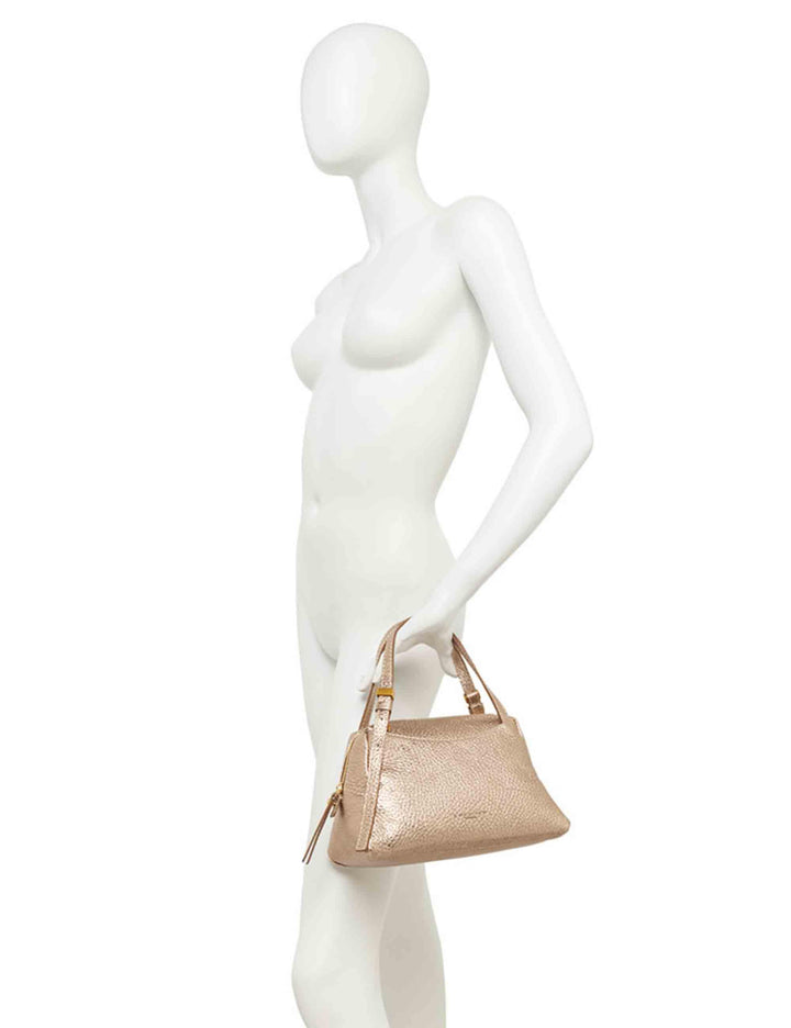 Borse donna Dea in pelle platino con doppi manici e tracolla removibile BS11525 TKL 6083 Gianni Chiarini 