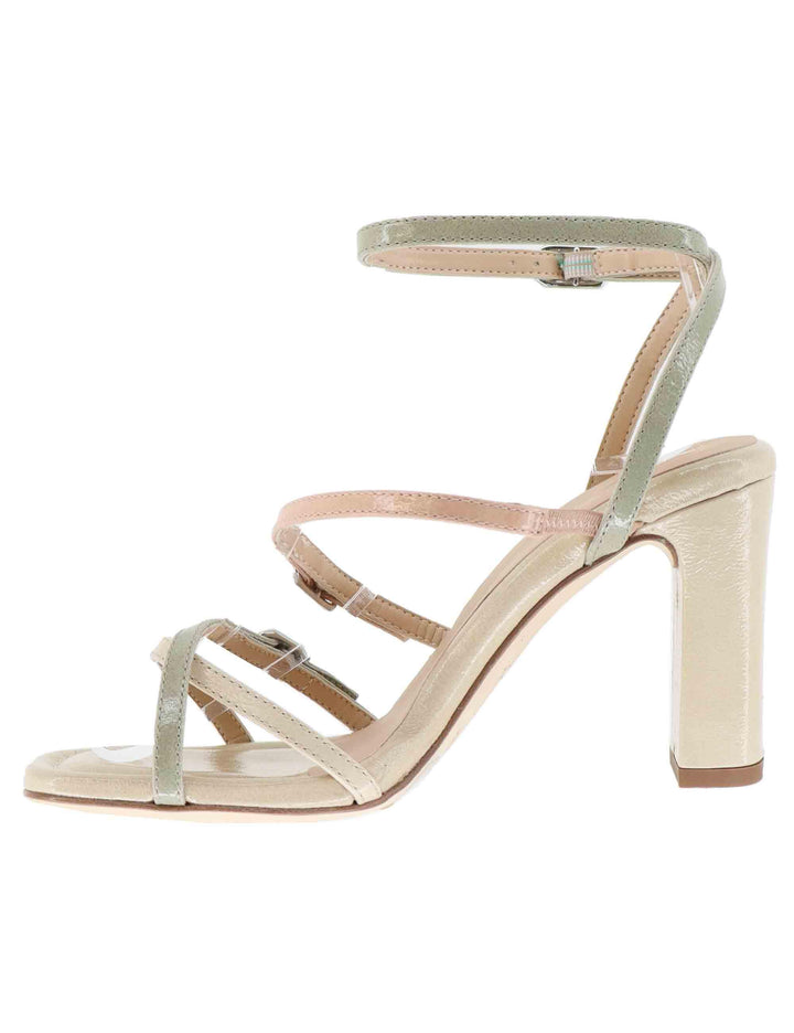 Sandali donna in pelle nude tacco alto con cinturino alla caviglia SILVY GIA_MULTI SKIN Unisa 