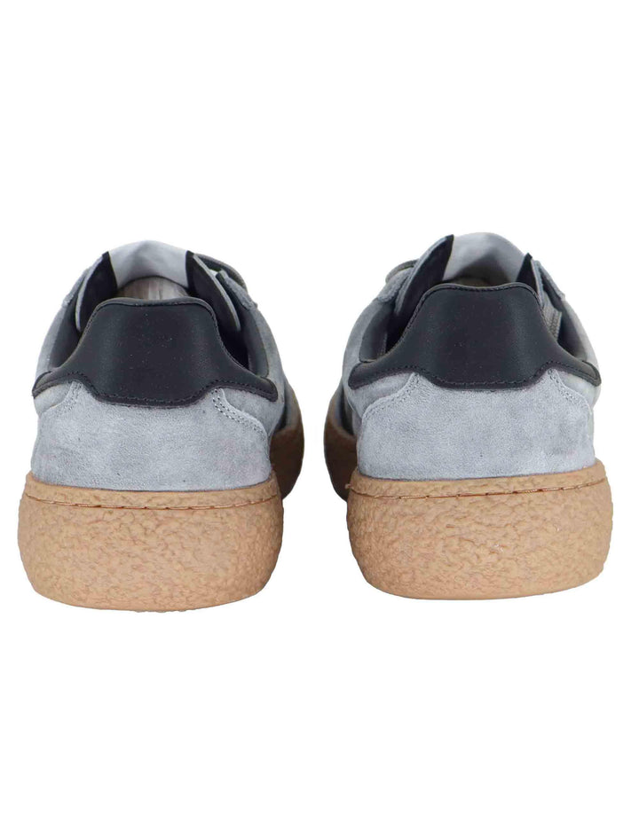 Sneakers uomo in pelle grigia con riporti in contrasto e logo laterale ATLANTIDE012 125 Lyle & Scott 