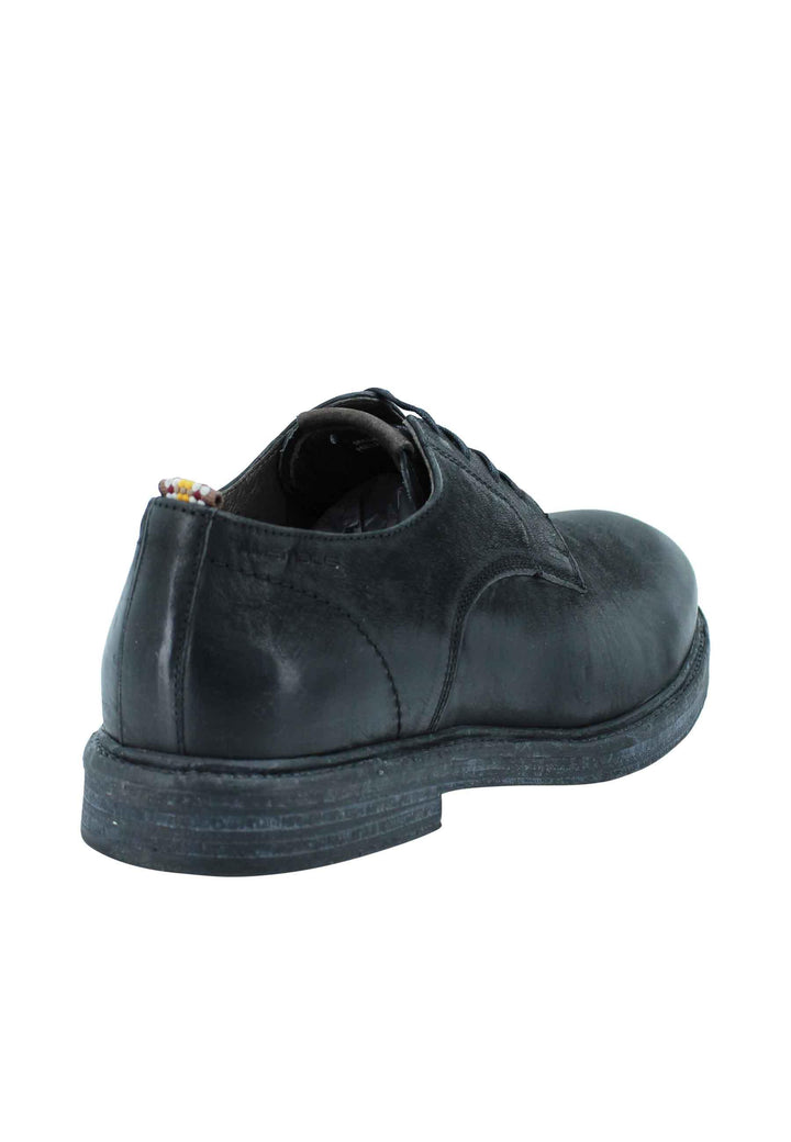 Stringata uomo in pelle nera suola in gomma e sottopiede memory foam 11071 001 Ambitious 