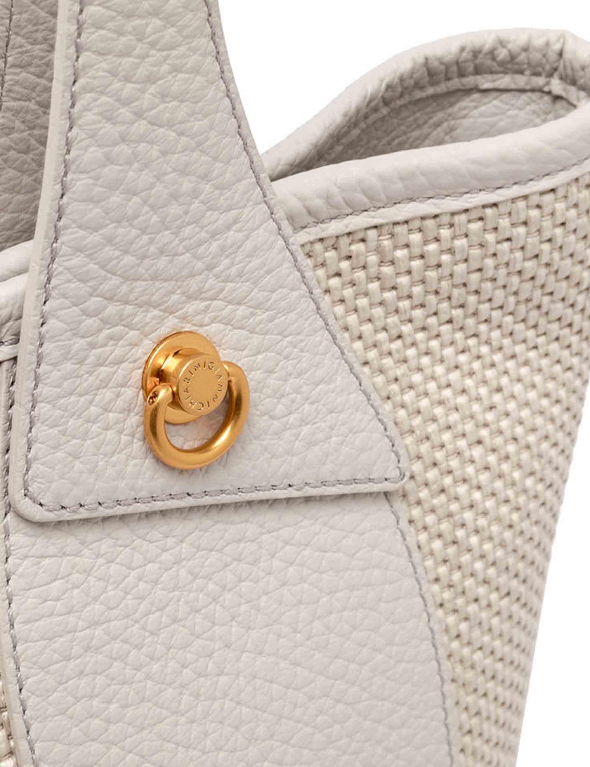 Borse donna Ester in tessuto e pelle beige BS11380 211 CST-TKL Gianni Chiarini 