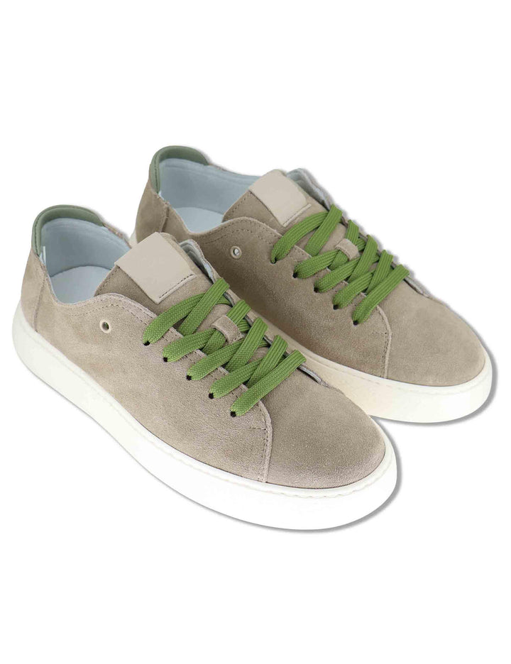 Sneakers uomo in camoscio beige con suola alta ultra leggera SPLU8020-U 100 Spatarella 