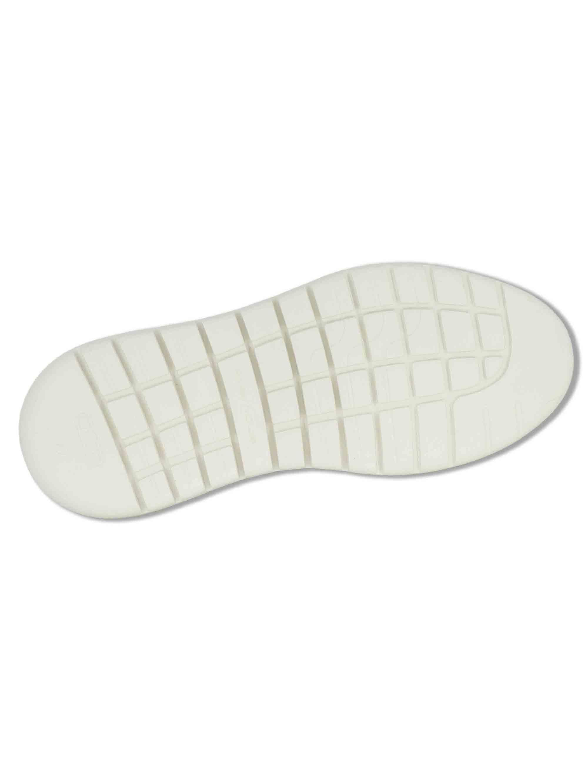 Sneakers uomo Hover in pelle beige con elastici e suola alta in gomma 13721A 7333AM Ambitious 