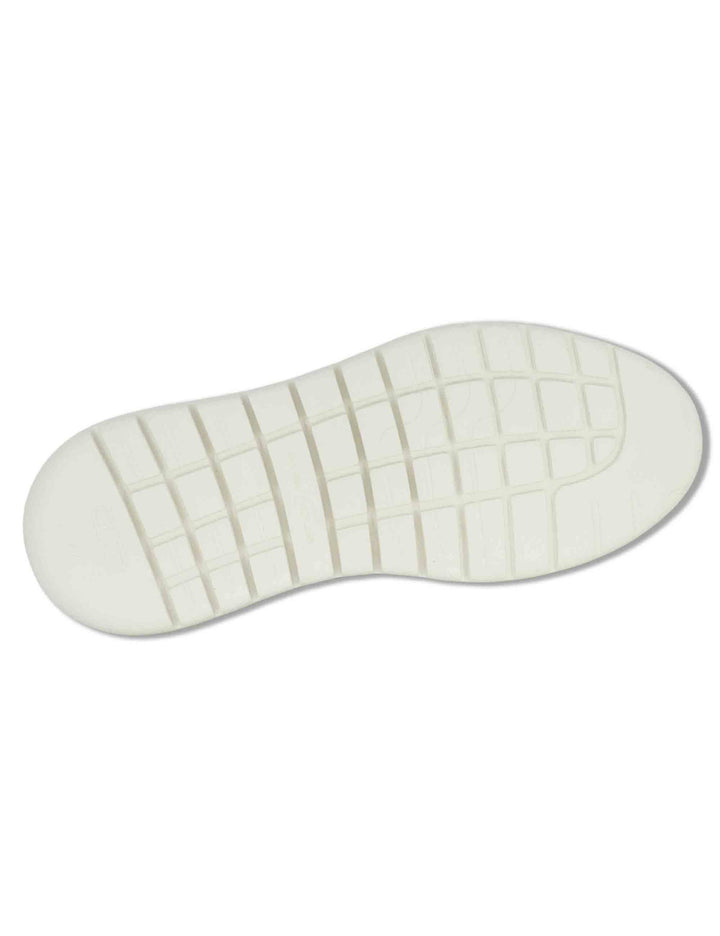 Sneakers uomo Hover in pelle beige con elastici e suola alta in gomma 13721A 7333AM Ambitious 