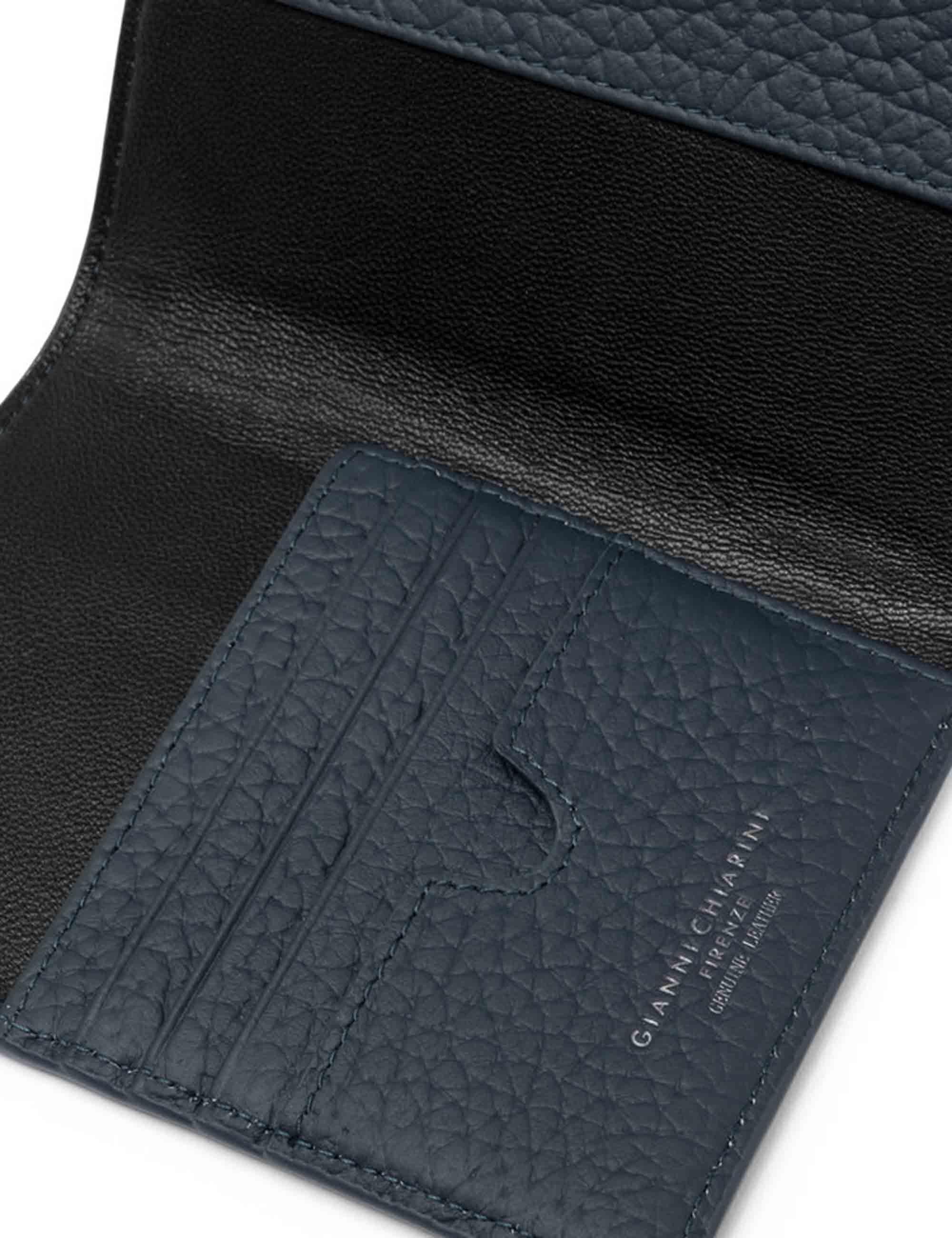 Portafogli uomo in pelle blu PF W-18295 DS 19867 TKL Gianni Chiarini 