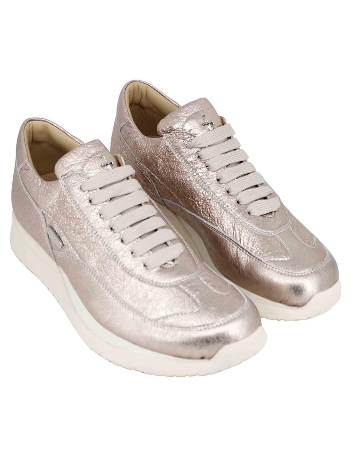 Sneakers donna in pelle laminata rosa GD65700R 061 Cesare Paciotti 
