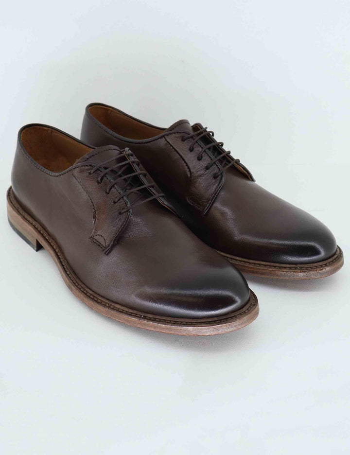 Stringate uomo in pelle marrone SP6436 014 Spatarella 