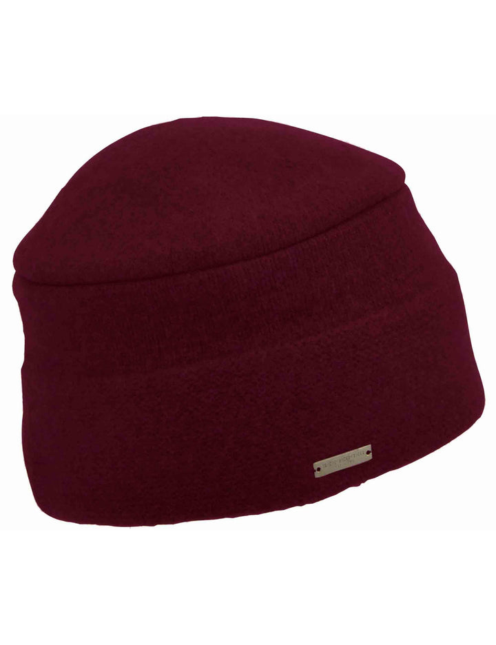 Cappelli donna in lana cotta bordeaux con risvolto per orecchie 019356-00000 24 Seeberger Est 1890 