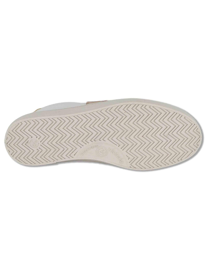 Sneakers donna Berlin in pelle bianca e nude 1126184 497_Cuarzo Victoria 