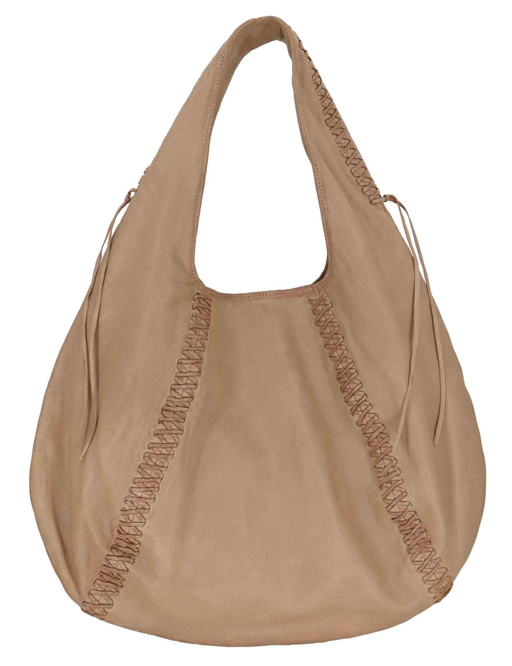 Borse donna a spalla in pelle naturale con dettagli intrecciati RBS1302 053 Rehard 