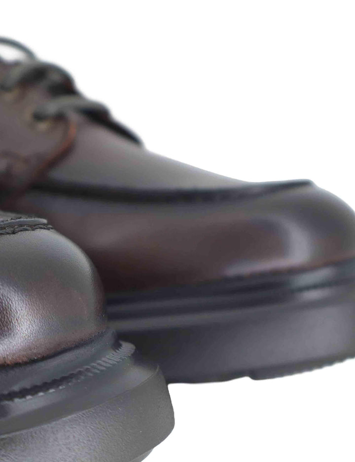 Stringate uomo in pelle marrone con suola in gomma 14051 7129AM Ambitious 