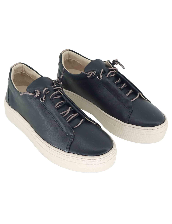 Sneakers donna in pelle nera SP56602 001 Spatarella 