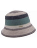 Cappelli modello pescatore in lana a righe taupe Donna 019852-00000 8752