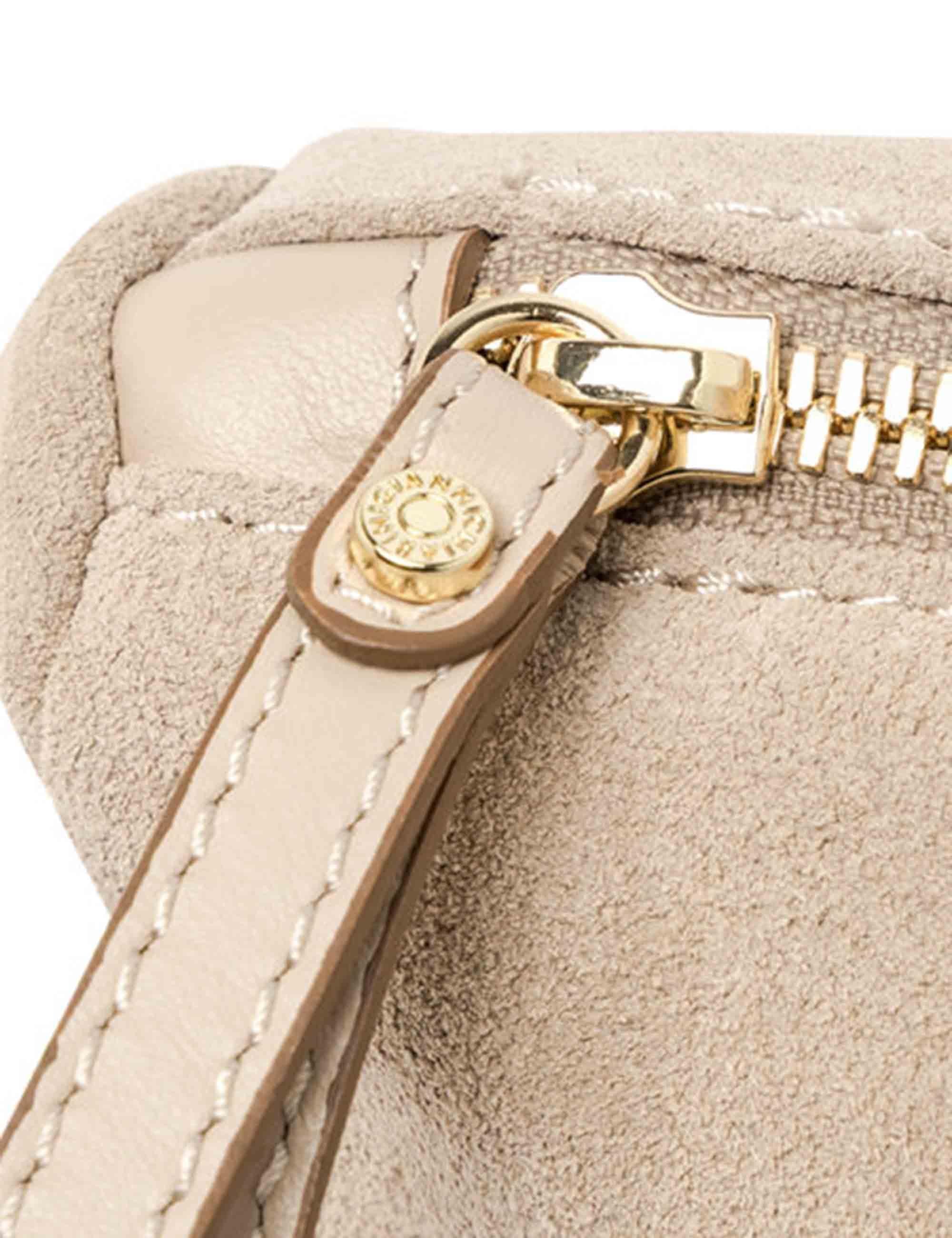 Borse donna Nora Pouch in pelle scamosciata nude con polsiera e tracolla BS10225 CM-PL 9308 Gianni Chiarini 