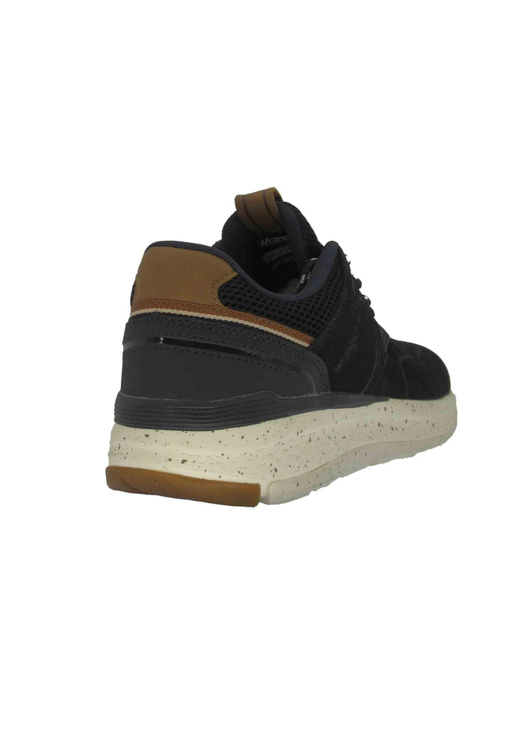 Sneakers uomo Pioneer Suede in pelle blu con suola ultra light e memory foam WM21111A 016 Wrangler 