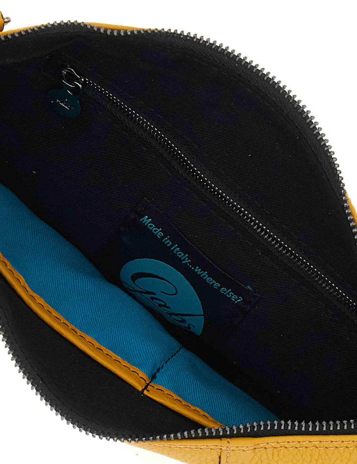 Borse donna pochette Beyonce in pelle martellata senape G000040T2 X2428 C5045 Gabs 