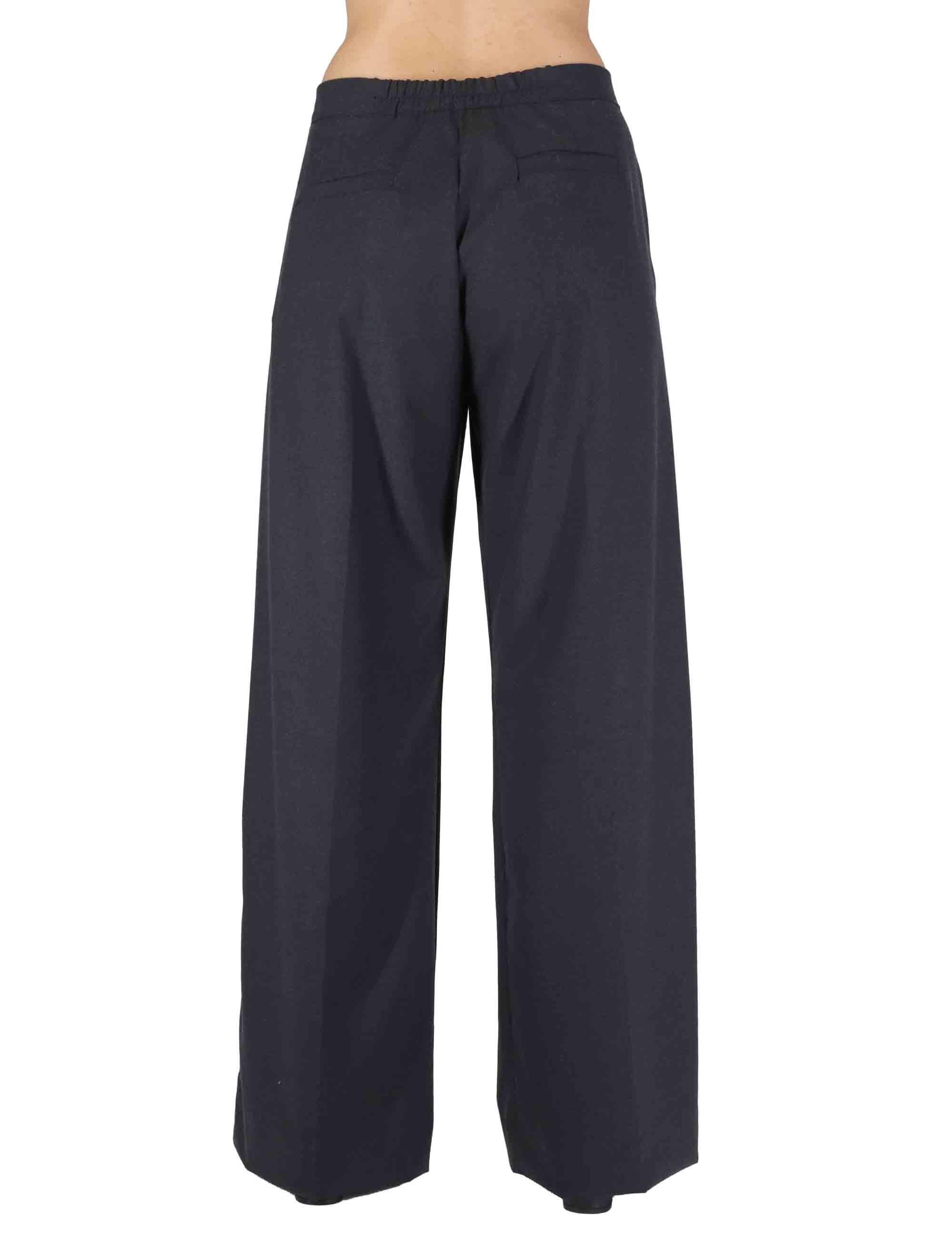 Pantaloni donna in viscosa naturale grigia con pinces e gamba comoda OABPN0025-0509 9210 Justmine 