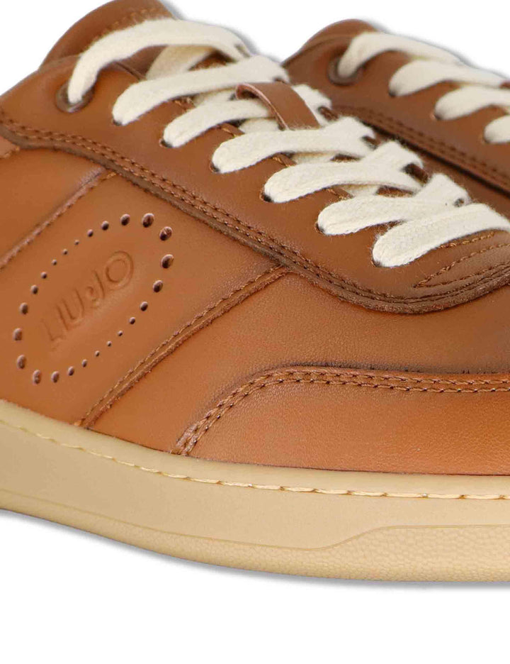 Sneakers uomo in pelle cuoio con suola ambra PARKER 01 BRANDY Liu-Jo 
