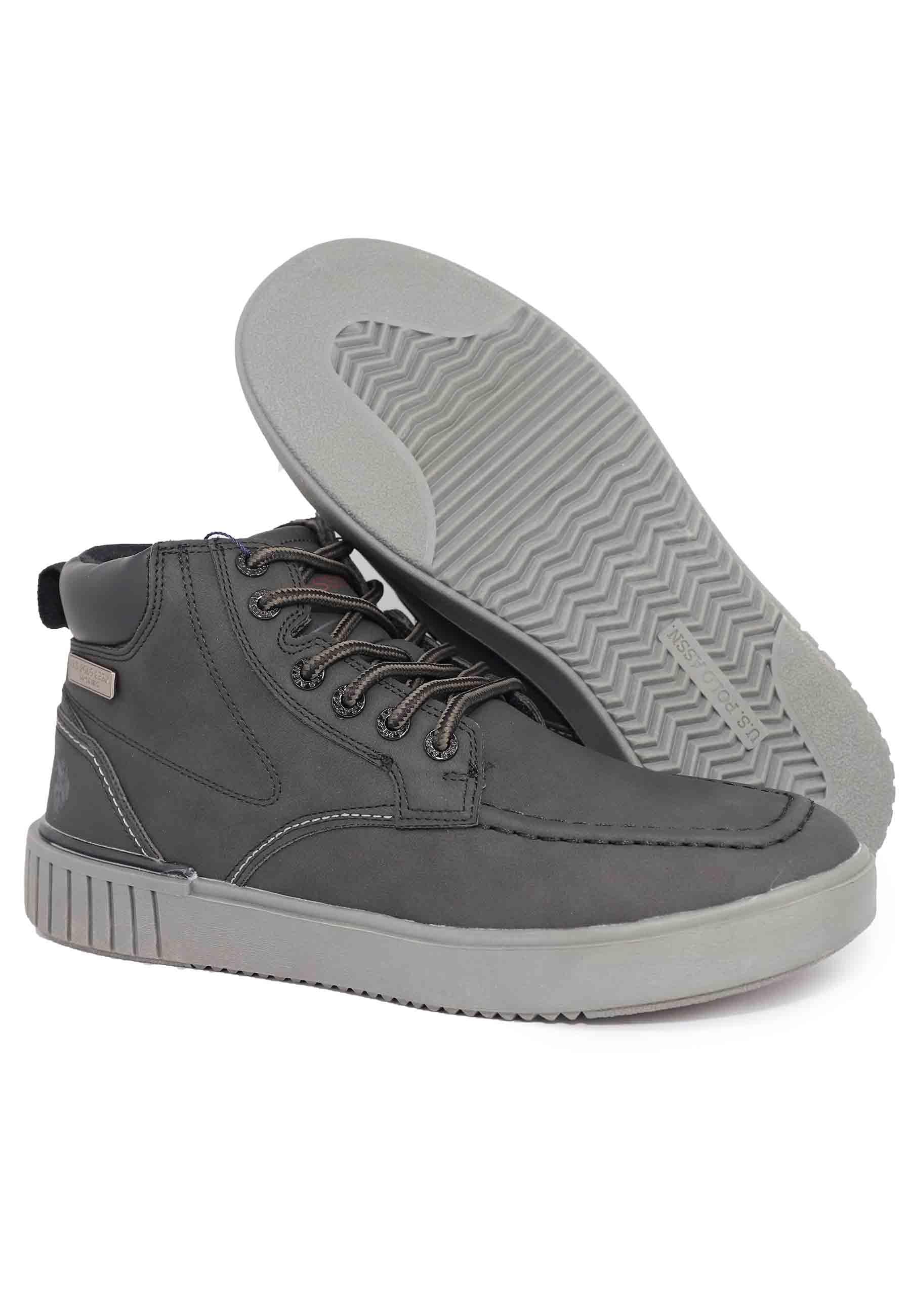 Stivaletti stringati uomo in eco pelle nero PYRO002 BLK U.S. Polo Assn. 