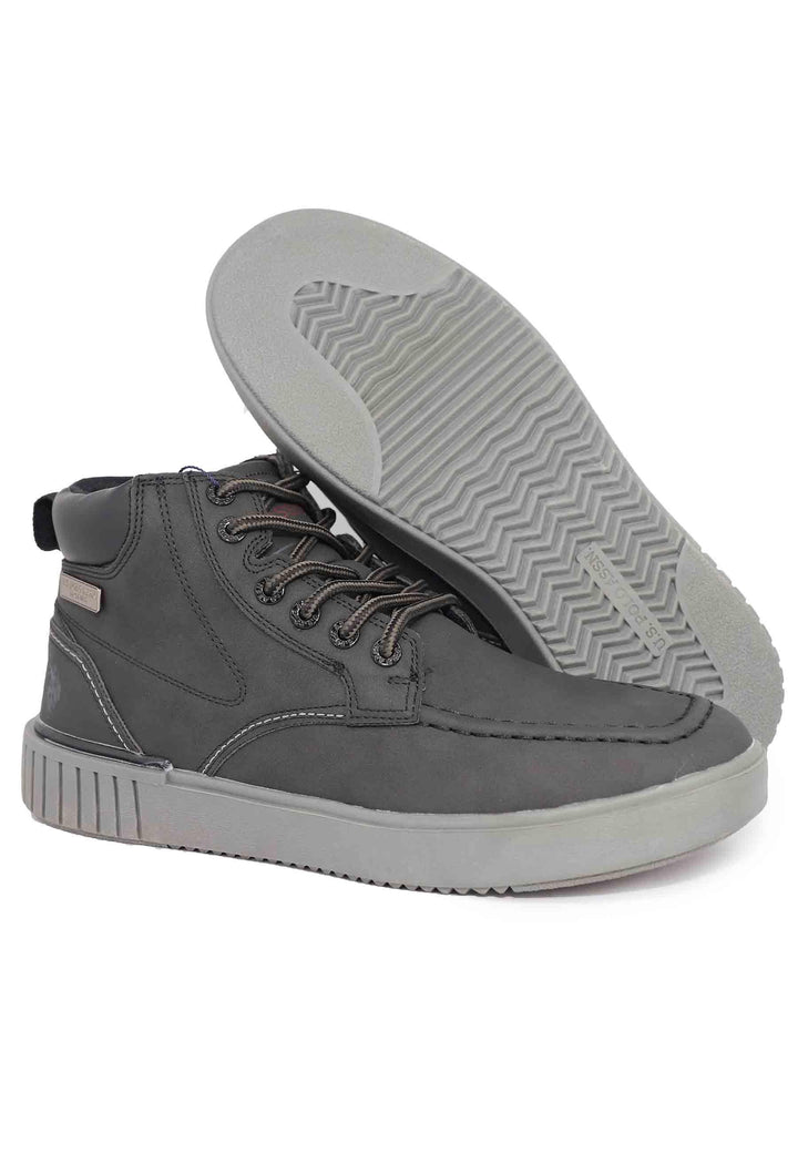 Stivaletti stringati uomo in eco pelle nero PYRO002 BLK U.S. Polo Assn. 