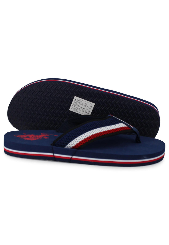 Infradito uomo in tessuto blu con suola in gomma leggera HANK001A DBL U.S. Polo Assn. 