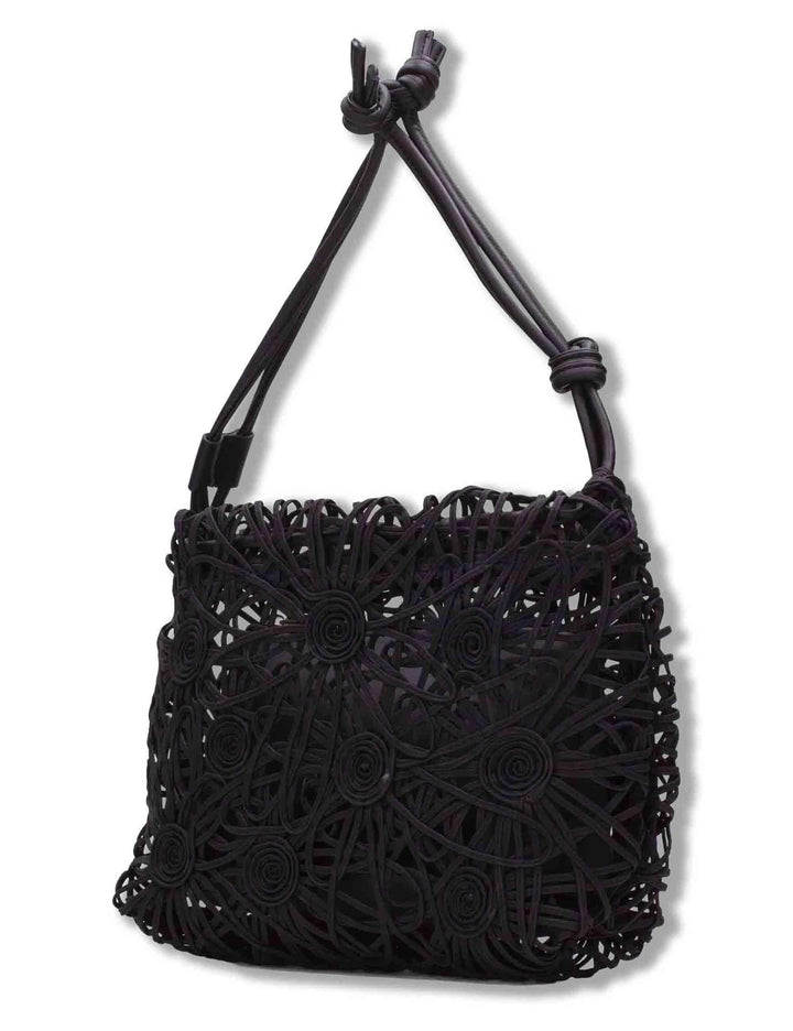 Borse donna con coulisse morbida tessuto tecnico nero con tasca interna BV264728 BLACK Hispanitas 