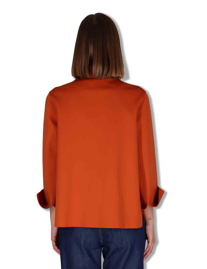 Giacche donna monopetto Angelico in tessuto stretch arancione 50260010 075 Ewooluzione 