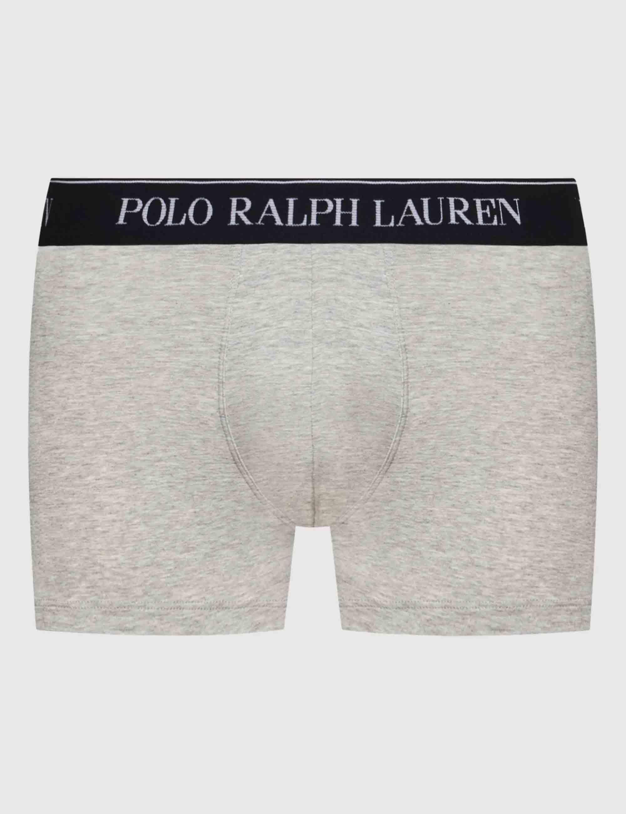 Boxer in puro cotone multicolor con elastico Set di 3 714835885003 WHITE/BLK/GRY Polo Ralph Lauren 