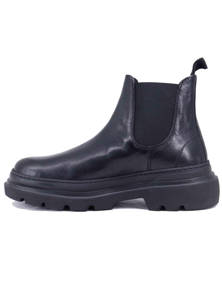 Stivaletti beatles uomo in pelle nera 22558 A-VG1N Antica Cuoieria 