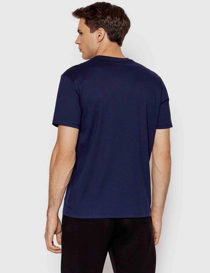 T-shirt uomo Sle in cotone blu con logo ricamato 714844756002 CRUISE NAVY Polo Ralph Lauren 