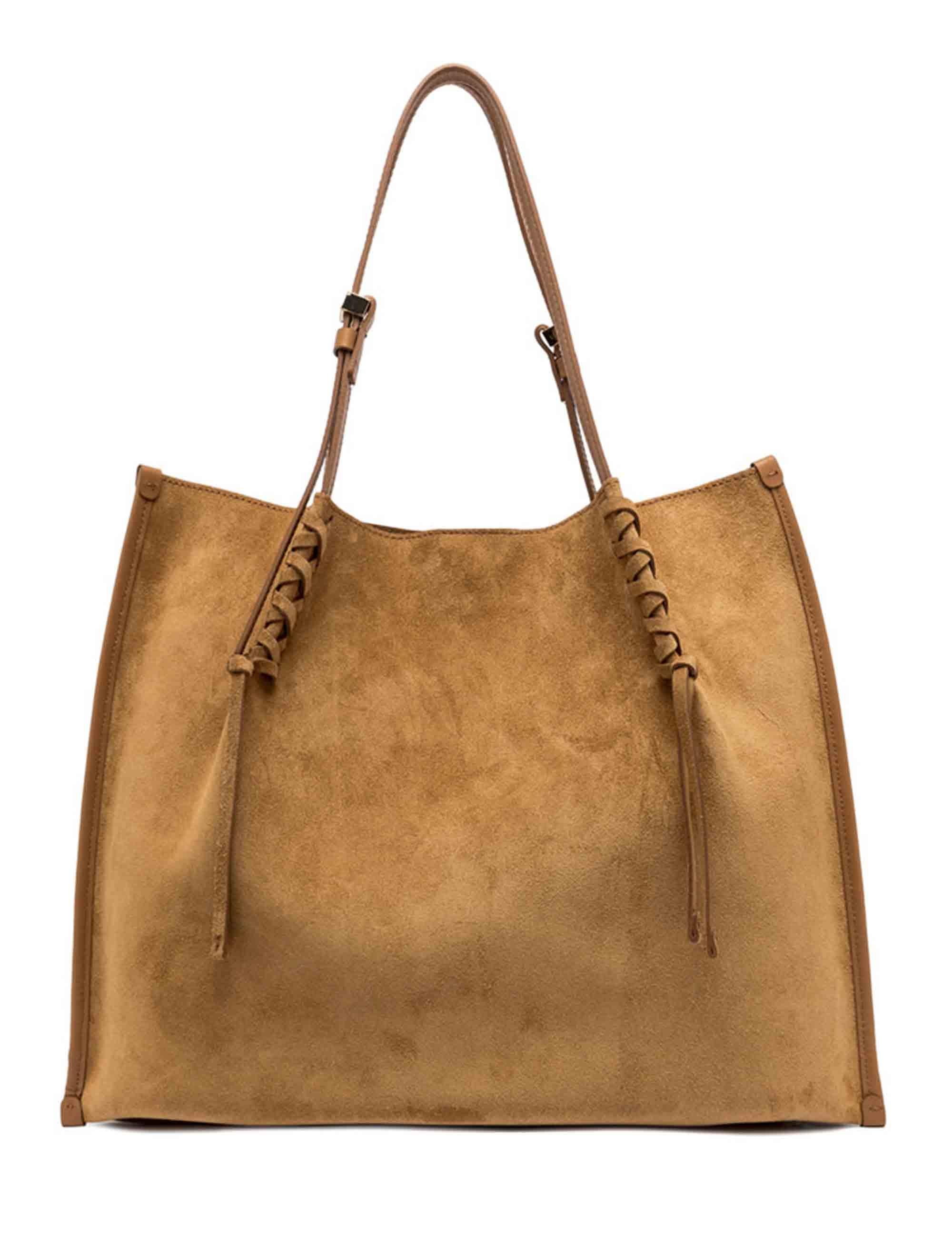 Borse donna Dory in camoscio cuoio con doppi manici BS11307 13956 CM-PL Gianni Chiarini 