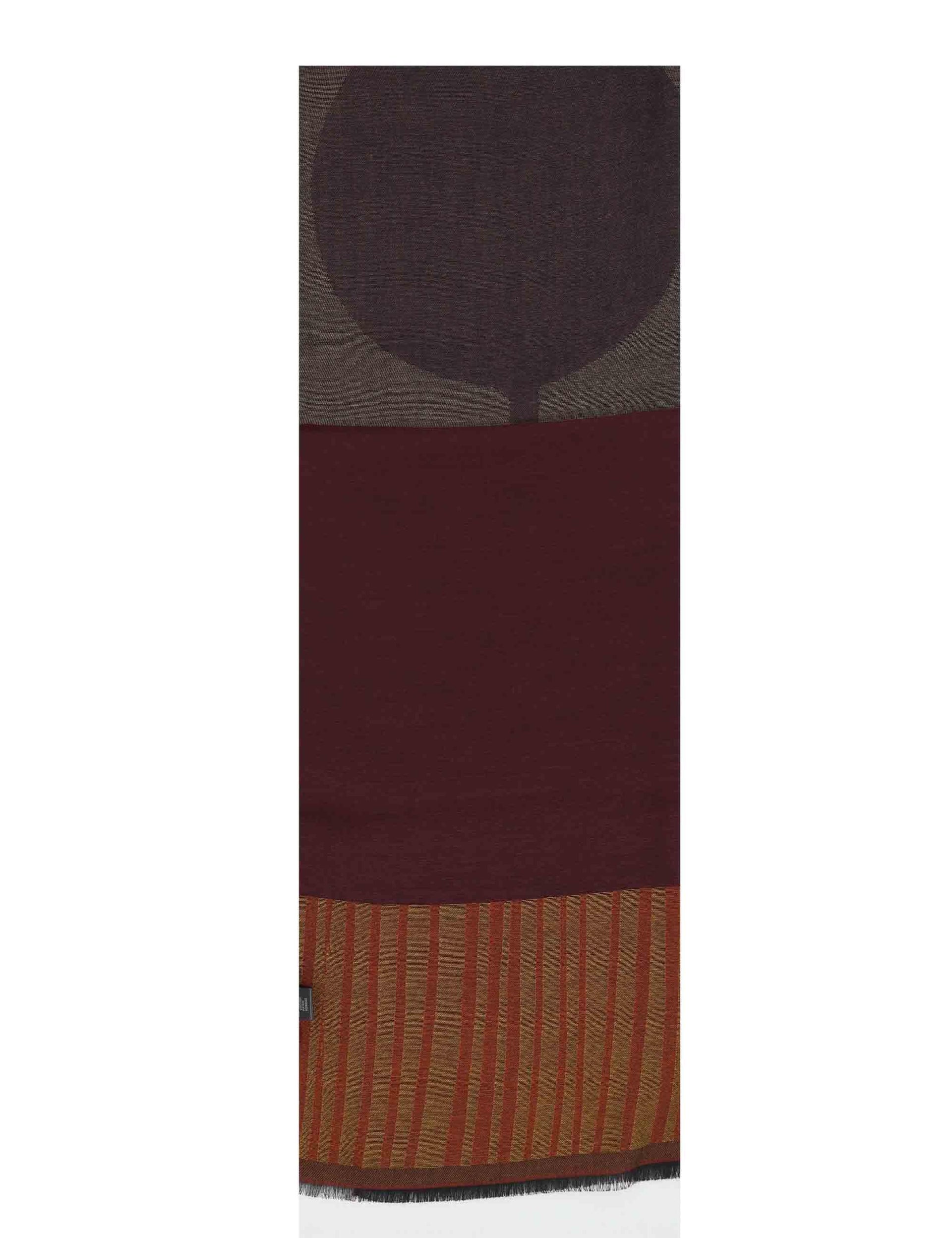 Sciarpe uomo in misto lana bordeaux con fantasie RS293 7948 1 BARBIERI 1945 