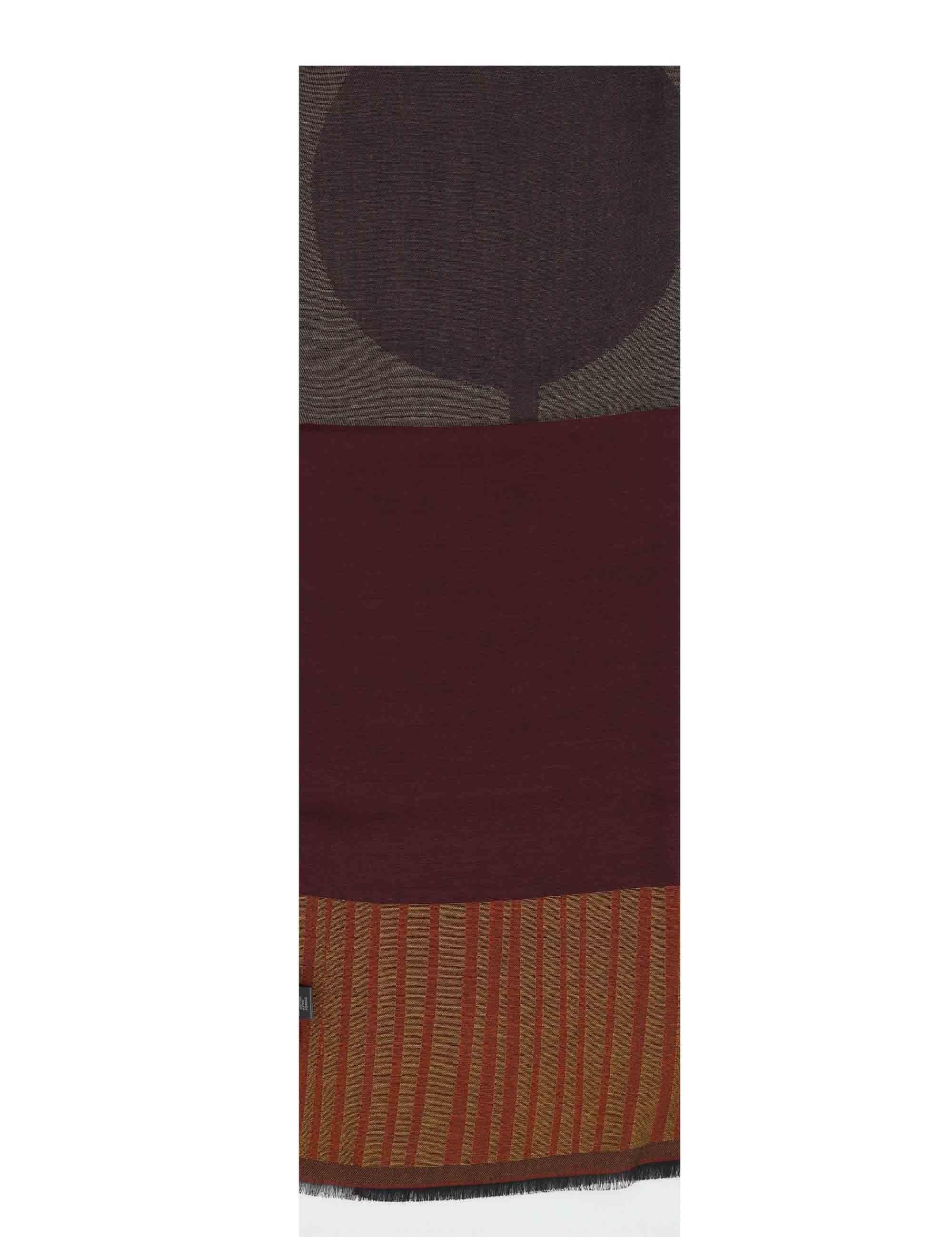 Sciarpe uomo in misto lana bordeaux con fantasie RS293 7948 1 BARBIERI 1945 