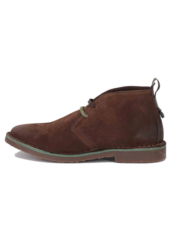 Stivaletti polacchine uomo Overland in camoscio testa di moro con suola in para JM32070A 030 Jeep 