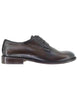 Baskets homme en cuir marron foncé Uomo SPR1145 014