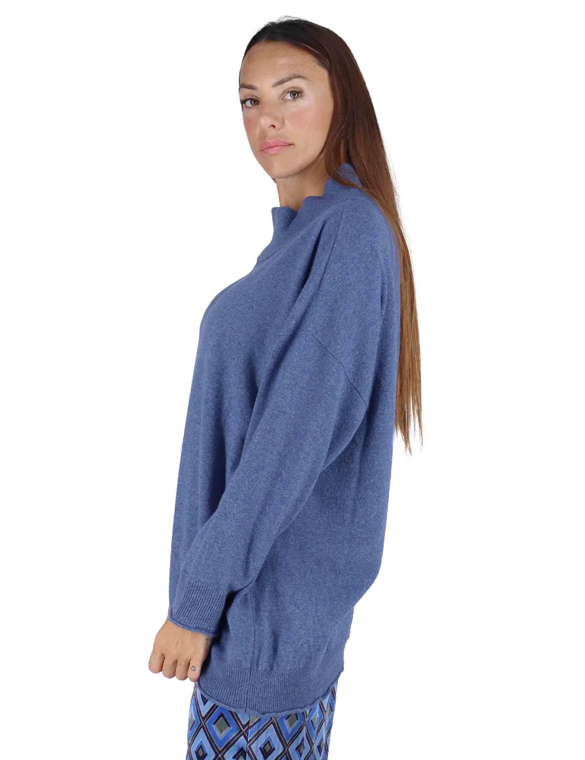 Maglioni in Lana Blu Donna 3W25-MELONE FIVE AVIO