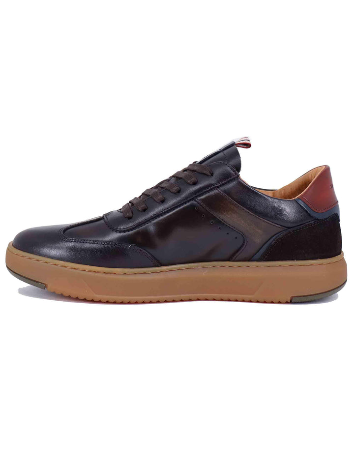 Sneakers uomo in pelle testa di moro 13714 014 Ambitious 