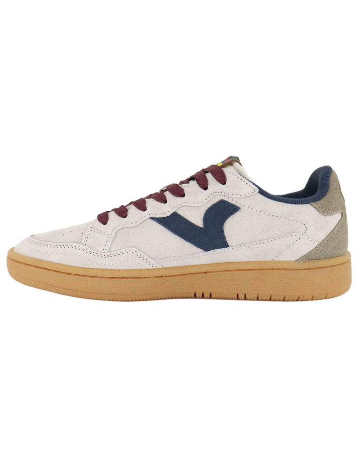 Sneakers uomo in camoscio taupe con suola ambra 8806111 Taupe Victoria 
