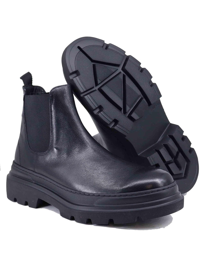 Stivaletti beatles uomo in pelle nera 22558 A-VG1N Antica Cuoieria 