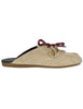 Mule in camoscio beige con doppi lacci Donna SP91 016