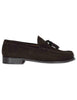 Men's Brown Suede Tassel Loafers with Leather Sole SPSBG1020 014