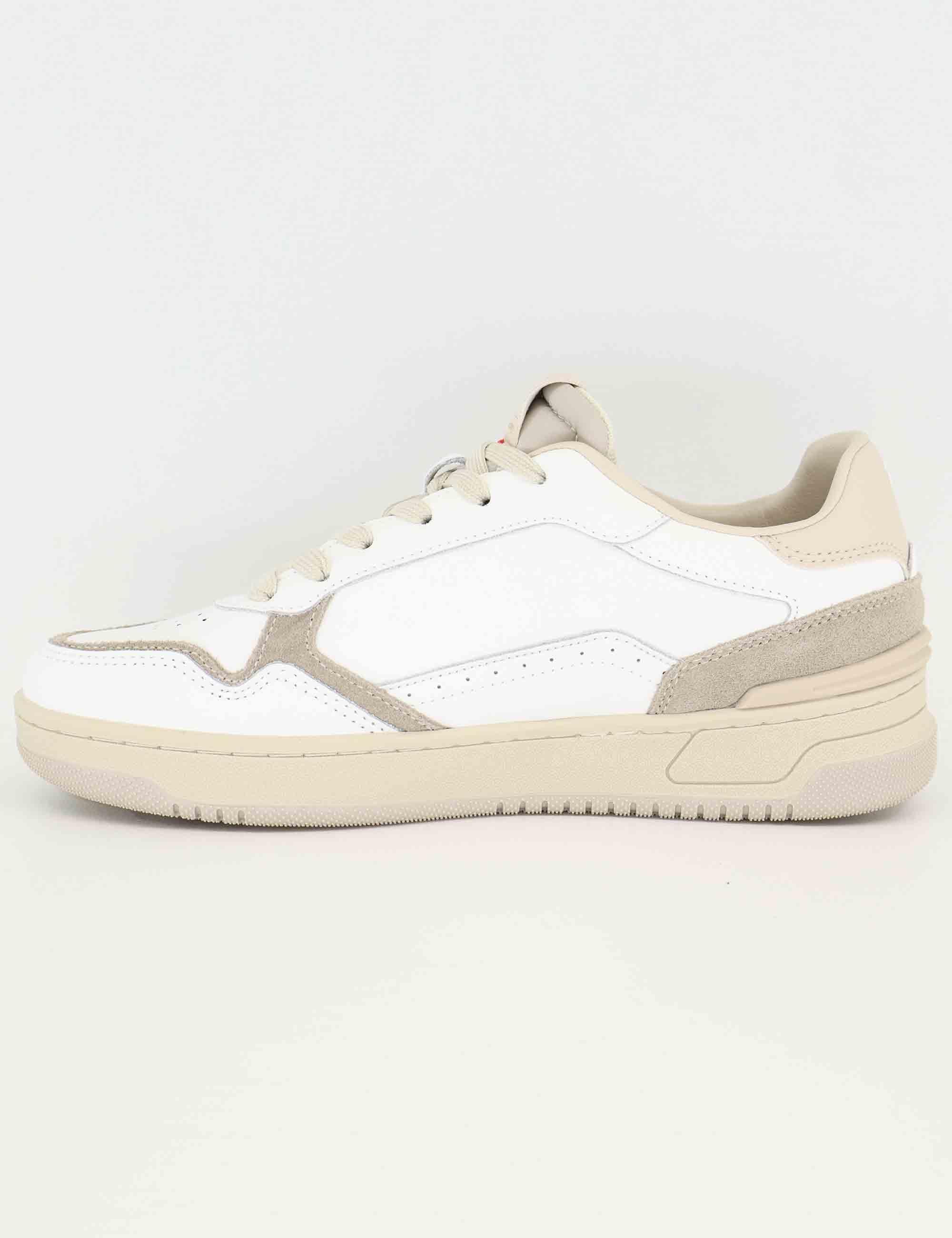 Victoria Sneakers uomo in pelle bianca e camoscio grigio 8800119 Gris Victoria 