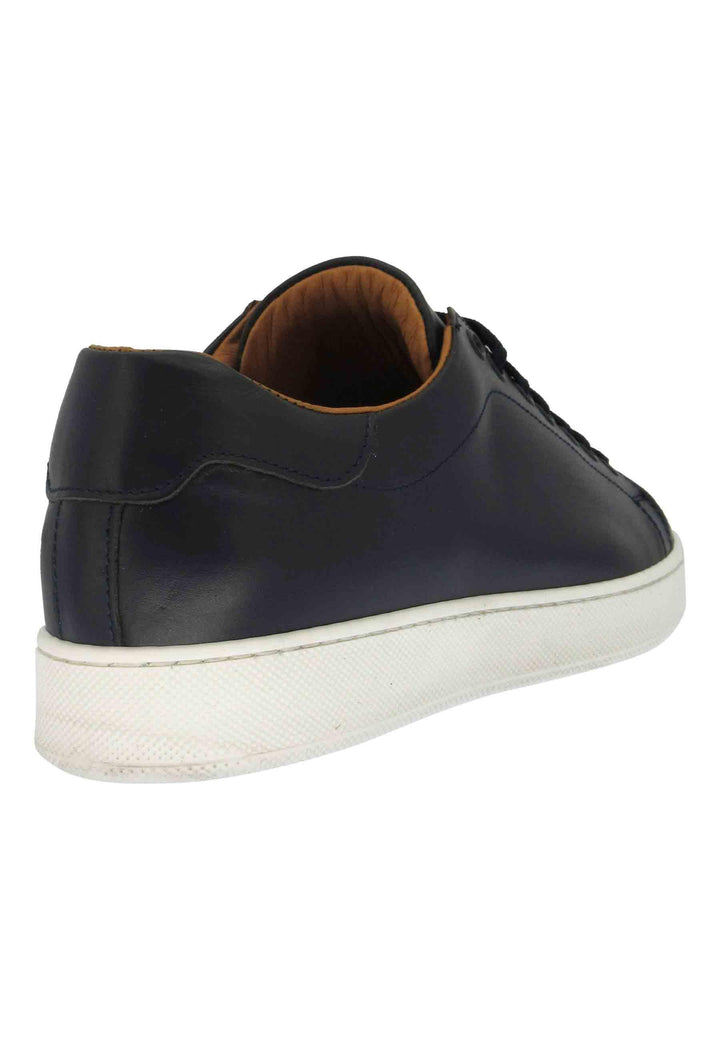 Sneakers uomo in pelle blu con fondo in gomma 2011 P002 Spatarella 