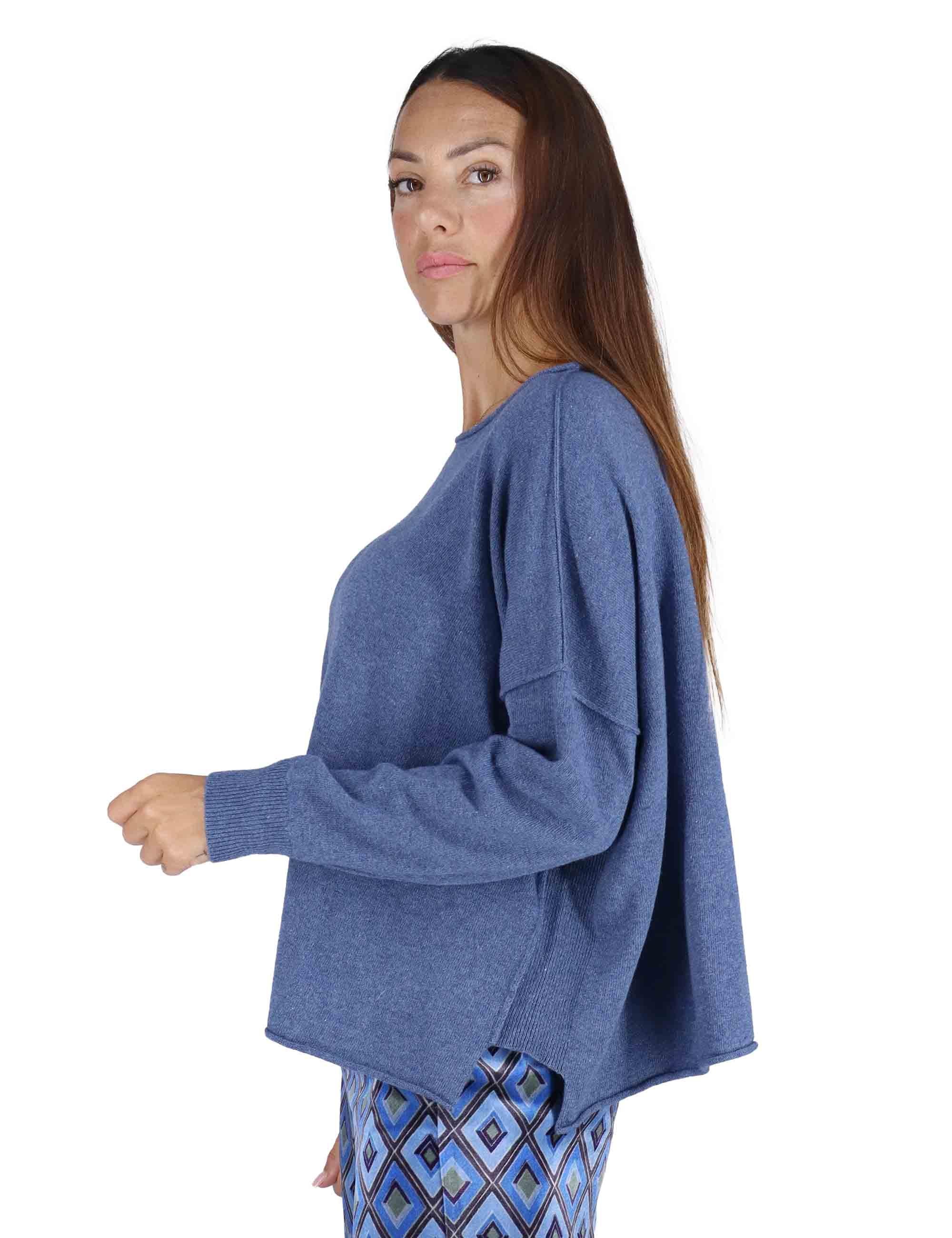 Maglioni in lana blu Donna 3W25-MUSA FIVE AVIO