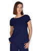 Women's Soft Jersey T-Shirt in Blue, Half Sleeve JK028170210 80043