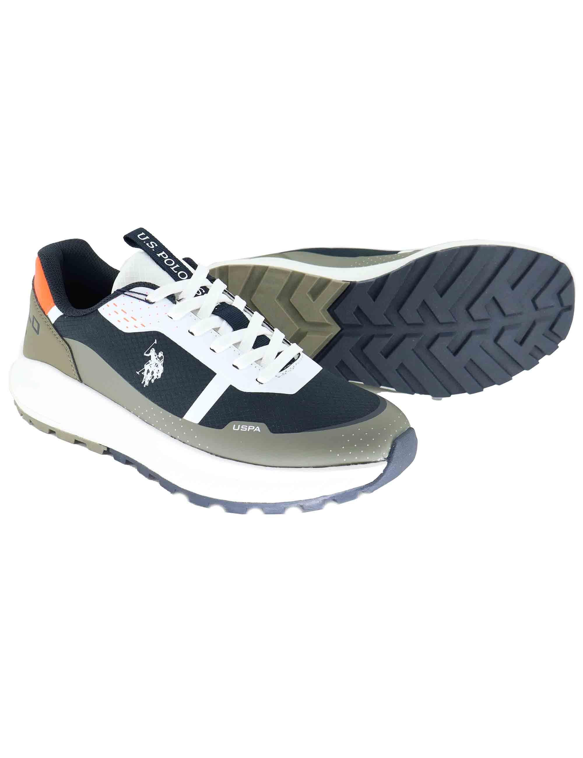 Sneakers uomo in tessuto tecnico taupe con suola alta in gomma SETH012A DBL-TAU01 U.S. Polo Assn. 