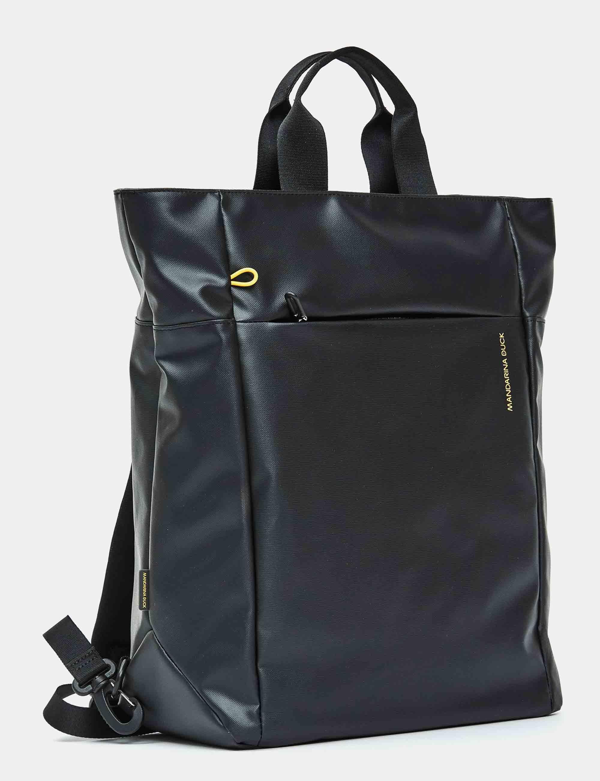 Zaini Tote Bag Eco Coated nero 42x39x16 cm Uomo P10OST12 651