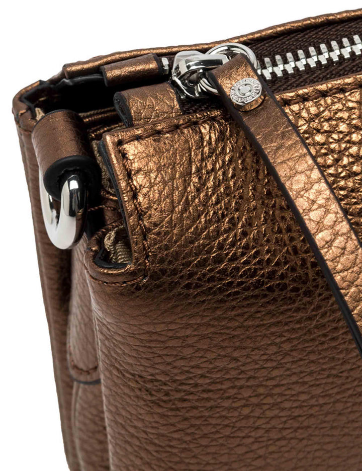 Gianni Chiarini Borse donna Three in pelle martellata bronzo BS4362 14167 COMMGRNLM Gianni Chiarini 