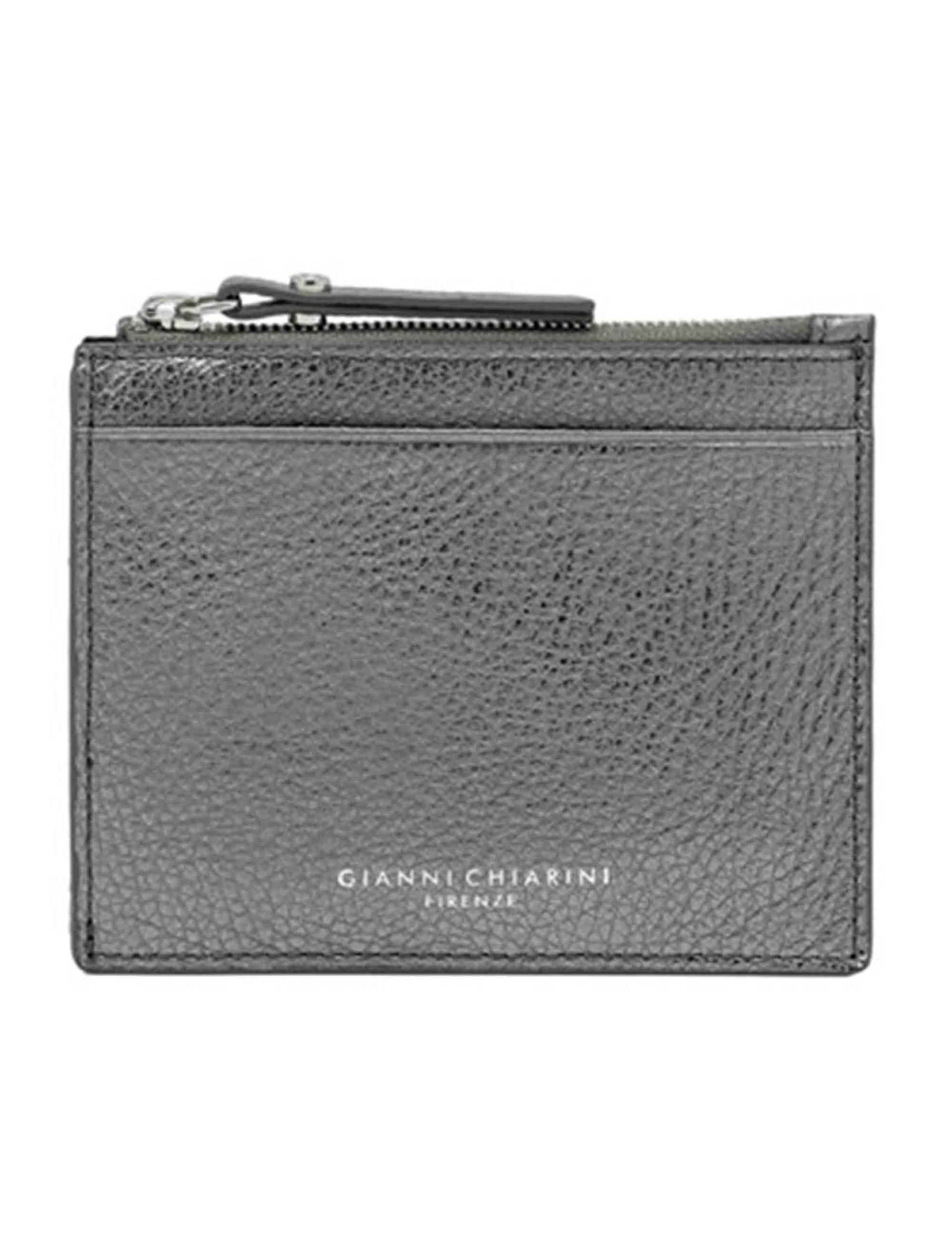 Portafogli donna Wallets Grain in pelle argento PFWBW13755 14168 GRNLM Gianni Chiarini 