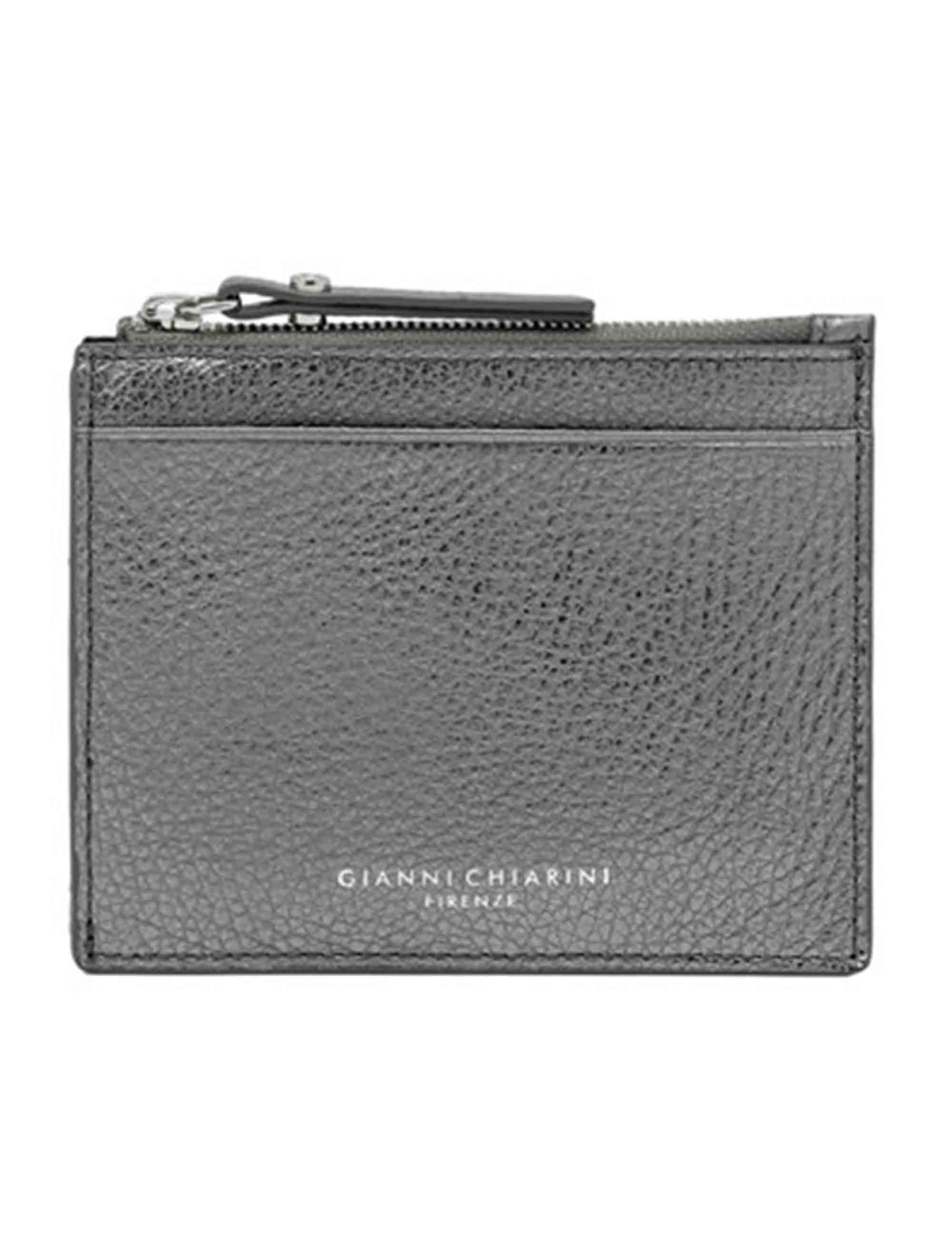 Portafogli donna Wallets Grain in pelle argento PFWBW13755 14168 GRNLM Gianni Chiarini 